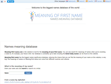 Tablet Screenshot of meaning-first-name.com